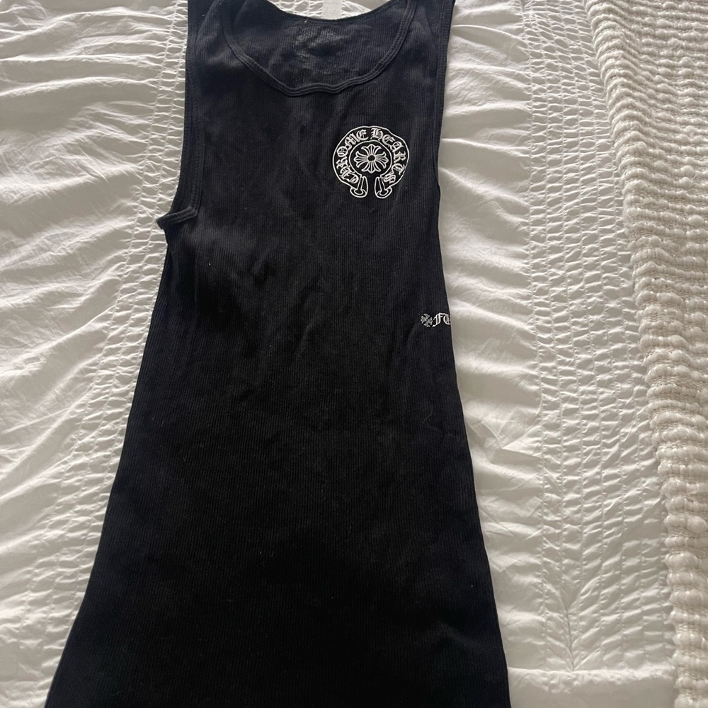 Chrome Hearts Black Tank Top